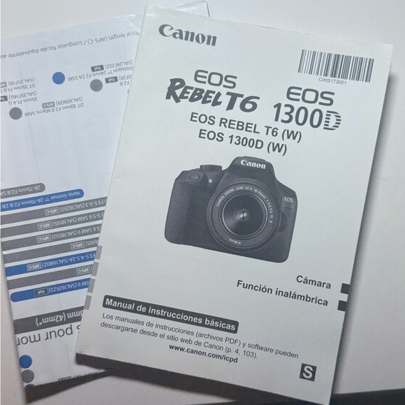 Canon EOS Rebel T6 Black DSLR Camera with 18-55mm lens- ER-300mm lens+ more! - Picture 16 of 16